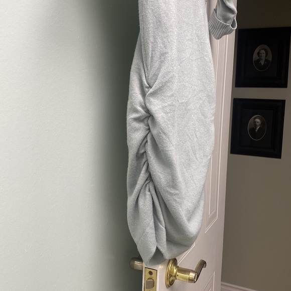 👗🎀👗DEREK STONE SOFT GREY “nothing could be cuter!” SWEATER DRESS SIZE SMALL - Picture 8 of 12